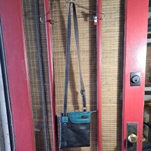 Stylish Black and Blue Messenger Bags with Long Straps